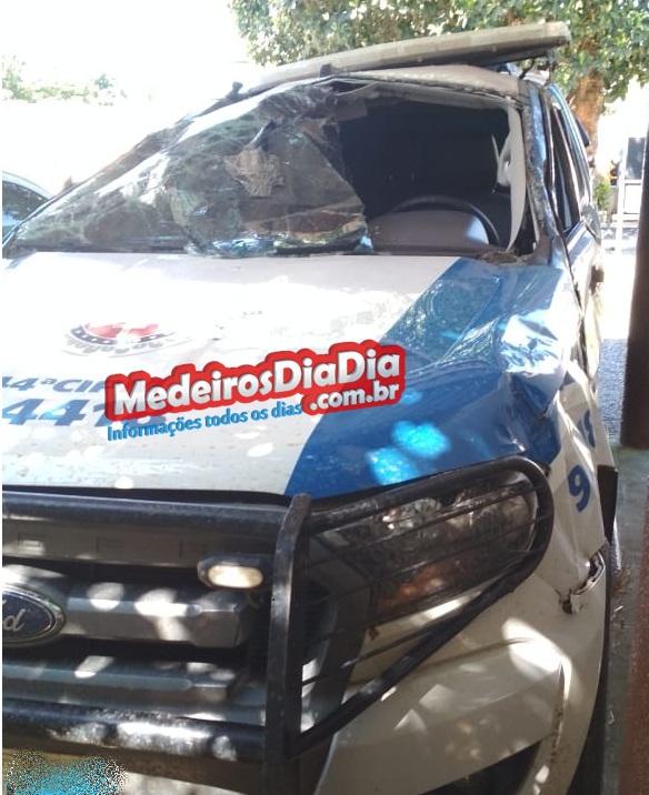 Medeiros Neto: condições adversas causam acidente com viatura do PETO na BA-290