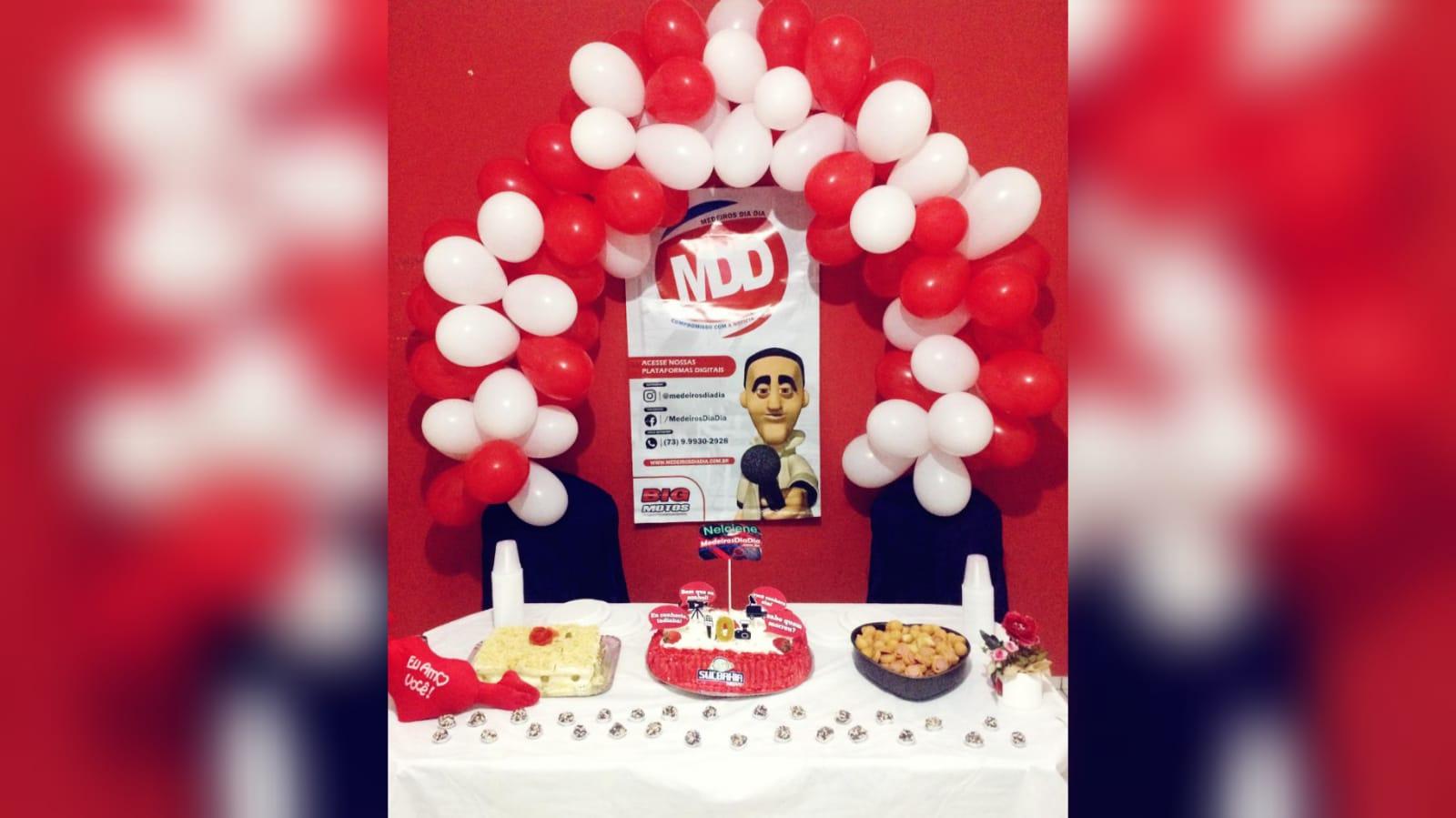 Fã do MedeirosDiaDia ganha festa de aniversário com tema do site