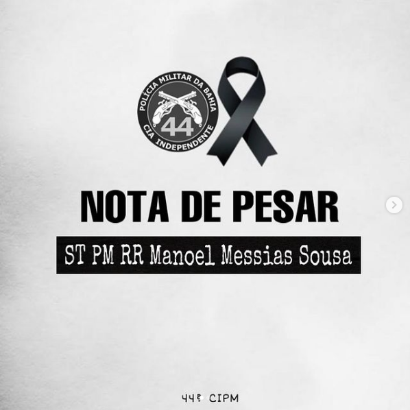 Sargento Messias morre em Teixeira de Freitas, ele sofria complicações de saúde após sofrer acidente