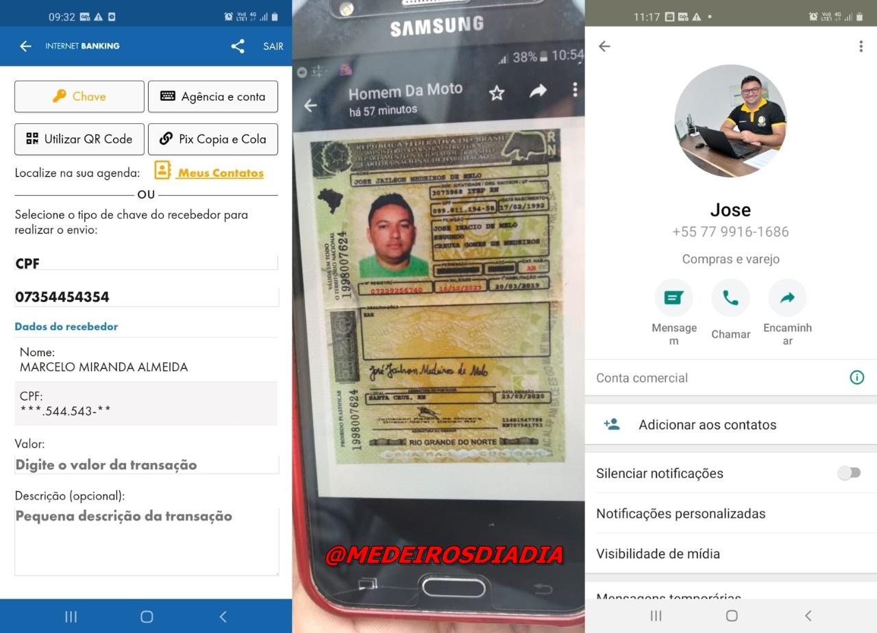ALERTA: Bandido usa CNPJ e nome de empresa de Medeiros Neto para aplicar golpe de venda de motos na região