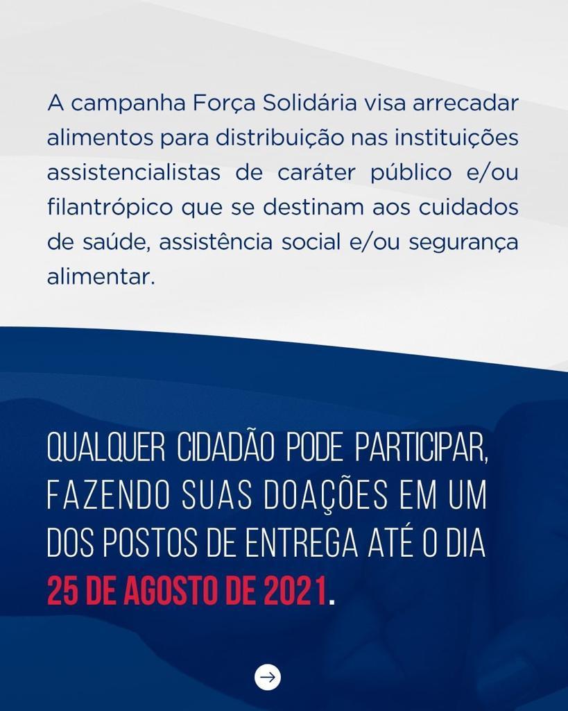 Polícia Militar, por meio da 44ª CIPM, realiza campanha “Força Solidária”, para arrecadação de alimentos; Veja como participar
