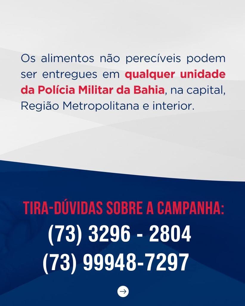 Polícia Militar, por meio da 44ª CIPM, realiza campanha “Força Solidária”, para arrecadação de alimentos; Veja como participar