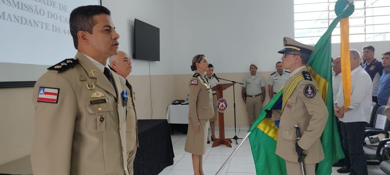 Major Kelly Ravani assume o comando da 44ª CIPM/Medeiros Neto