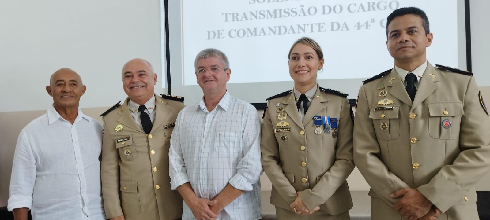 Major Kelly Ravani assume o comando da 44ª CIPM/Medeiros Neto